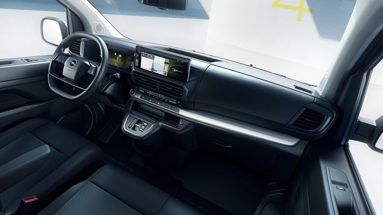 Vista interior do novo Opel Vívaro Elétrico
